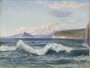 Amandus Adamson Bay of Naples oil painting